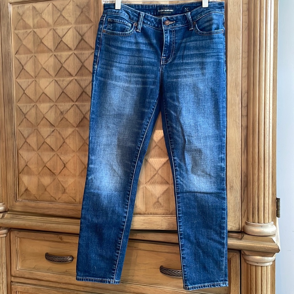 EUC Dark-Wash Lolita Crop Lucky Jeans 8/29